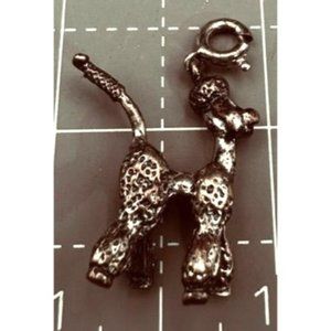 Vintage Sterling Silver Standard Poodle Charm